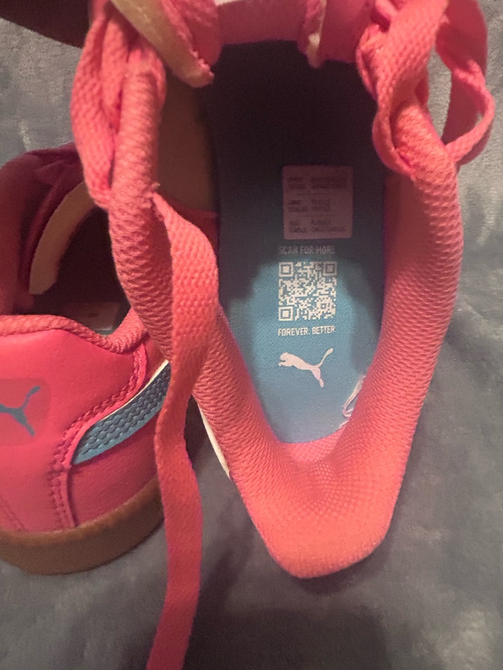Puma Pink & Turquoise Sneakers - Picture 5 of 7